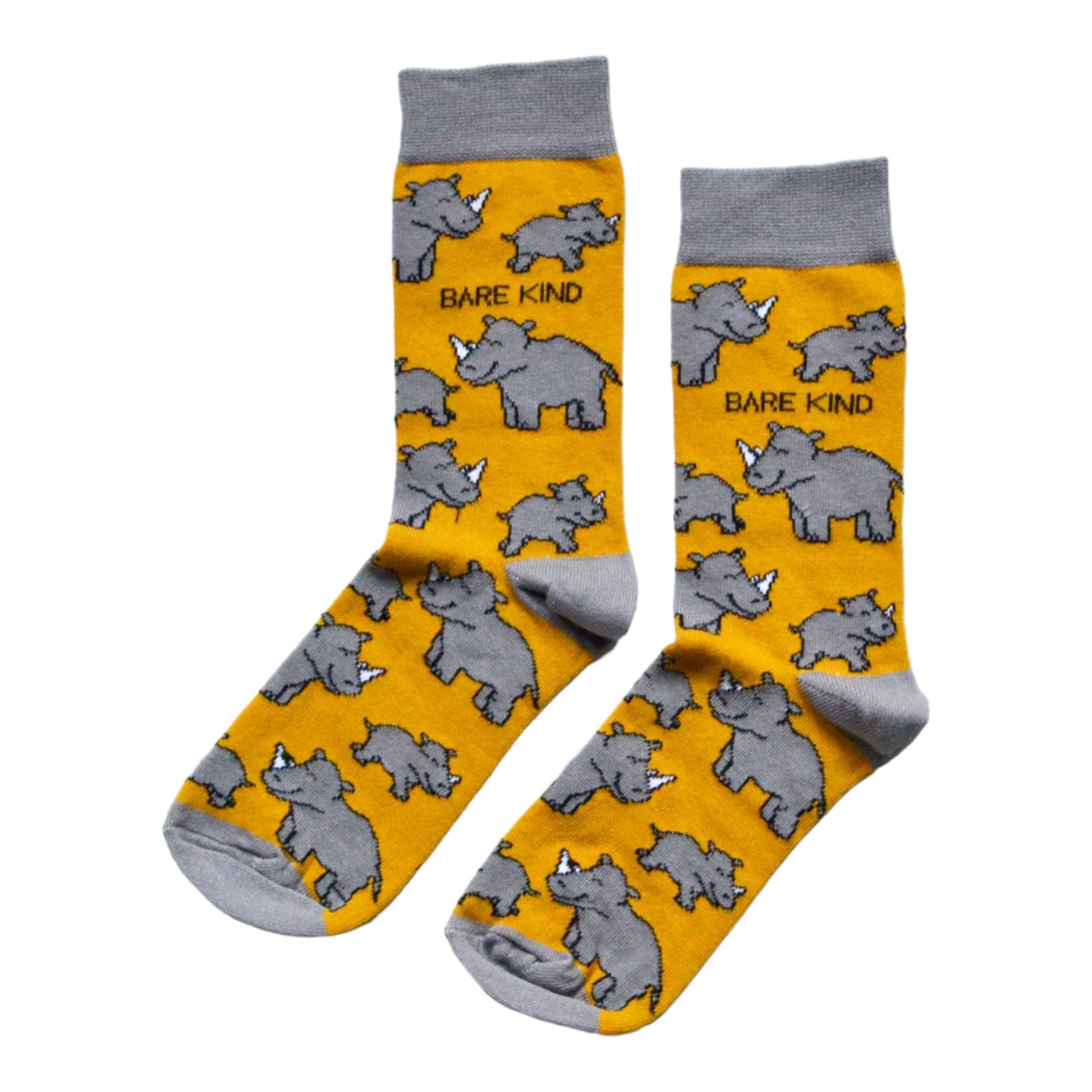 Bare Kind Save the Rhino Bamboo Socks