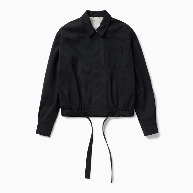Dark Blue Short Trench Jacket