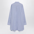 Light blue striped shirtdress