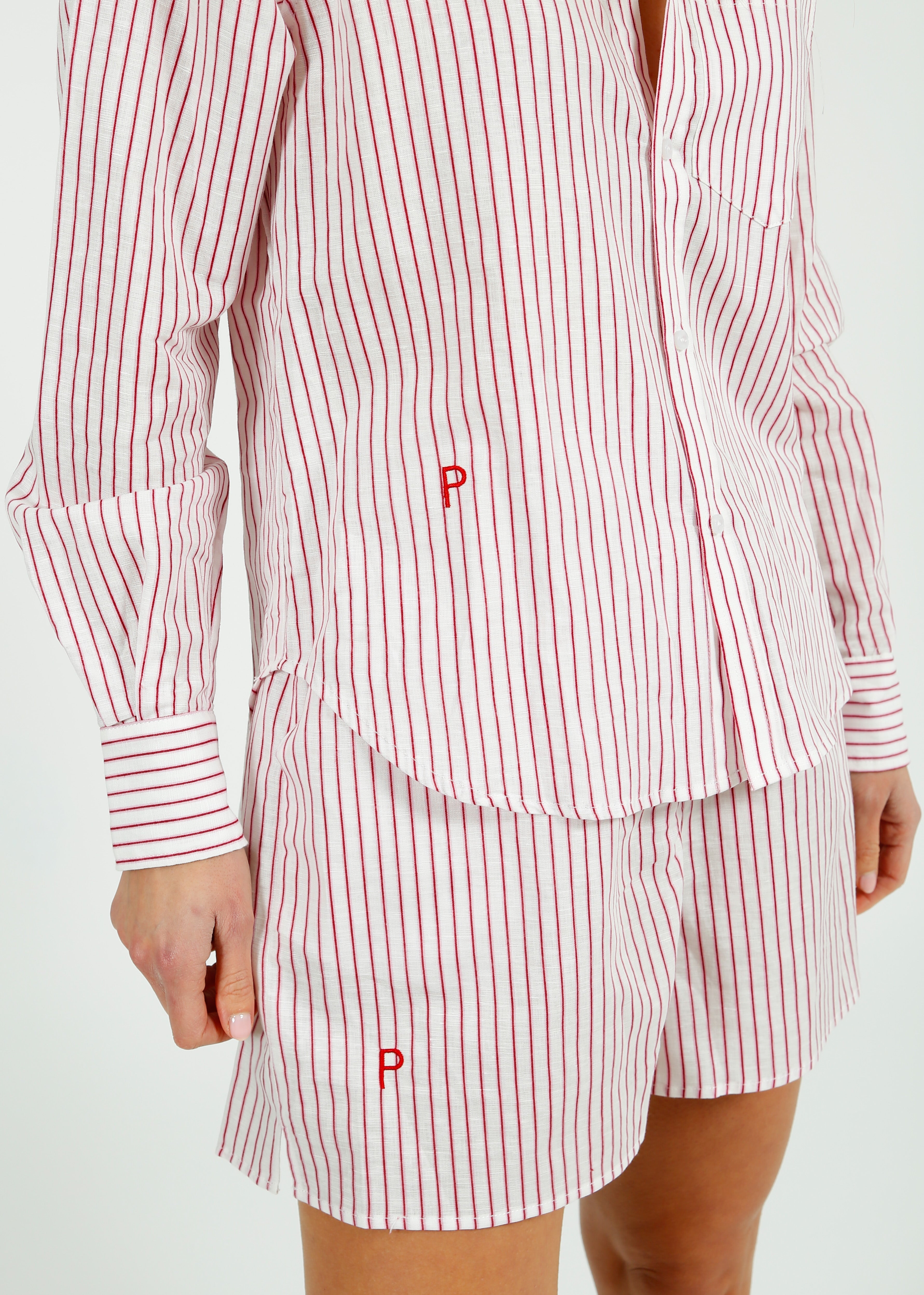 PARK Holiday Shop Resort Shorts in Pink Stripe
