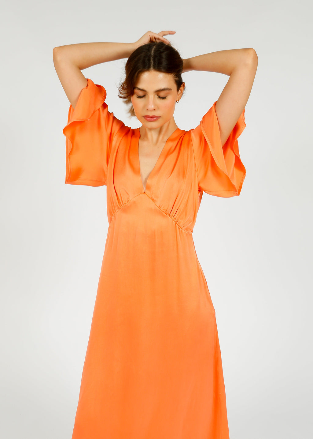 Primrose Park Willow Dress in Salmon
