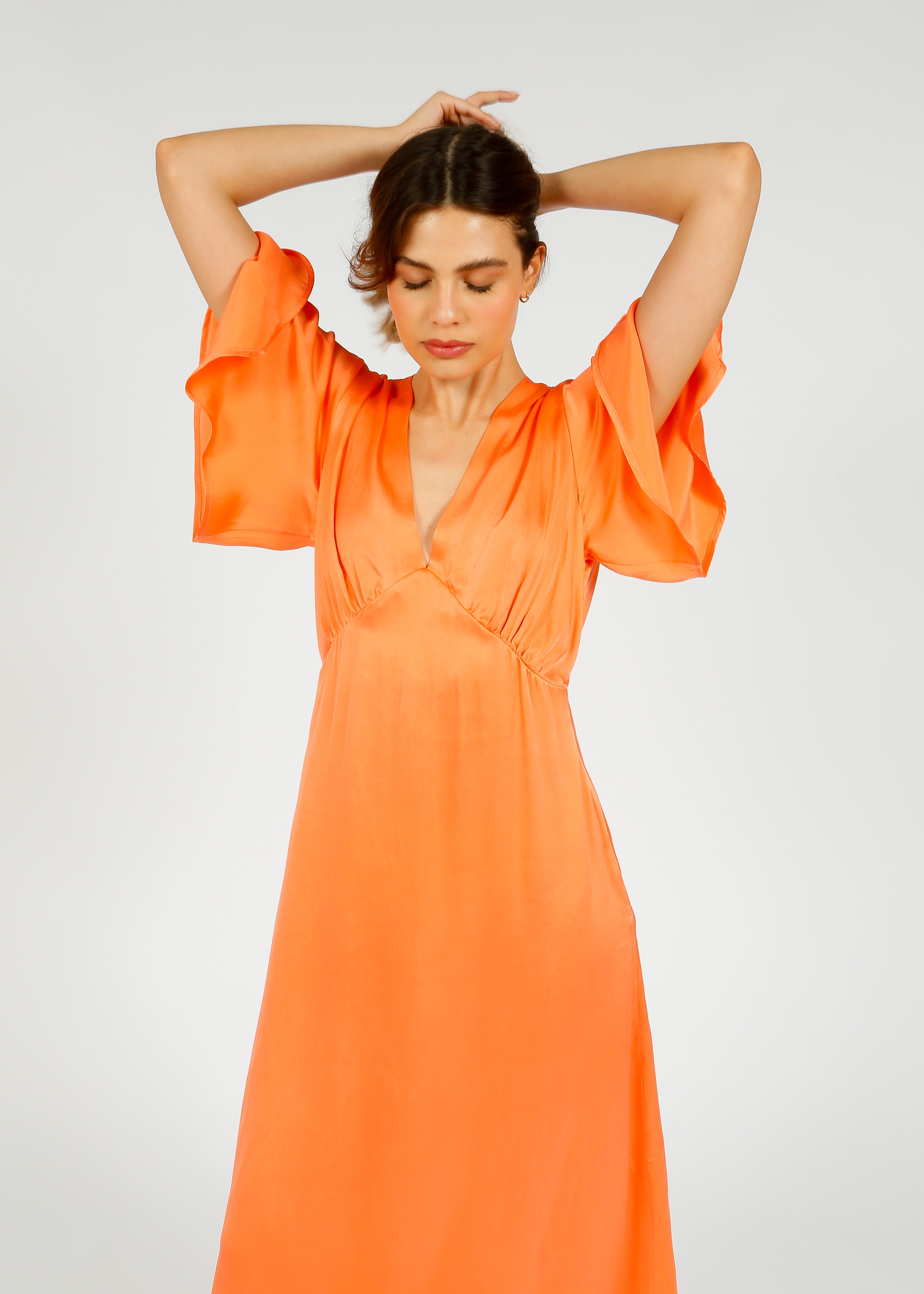 Primrose Park Willow Dress in Salmon