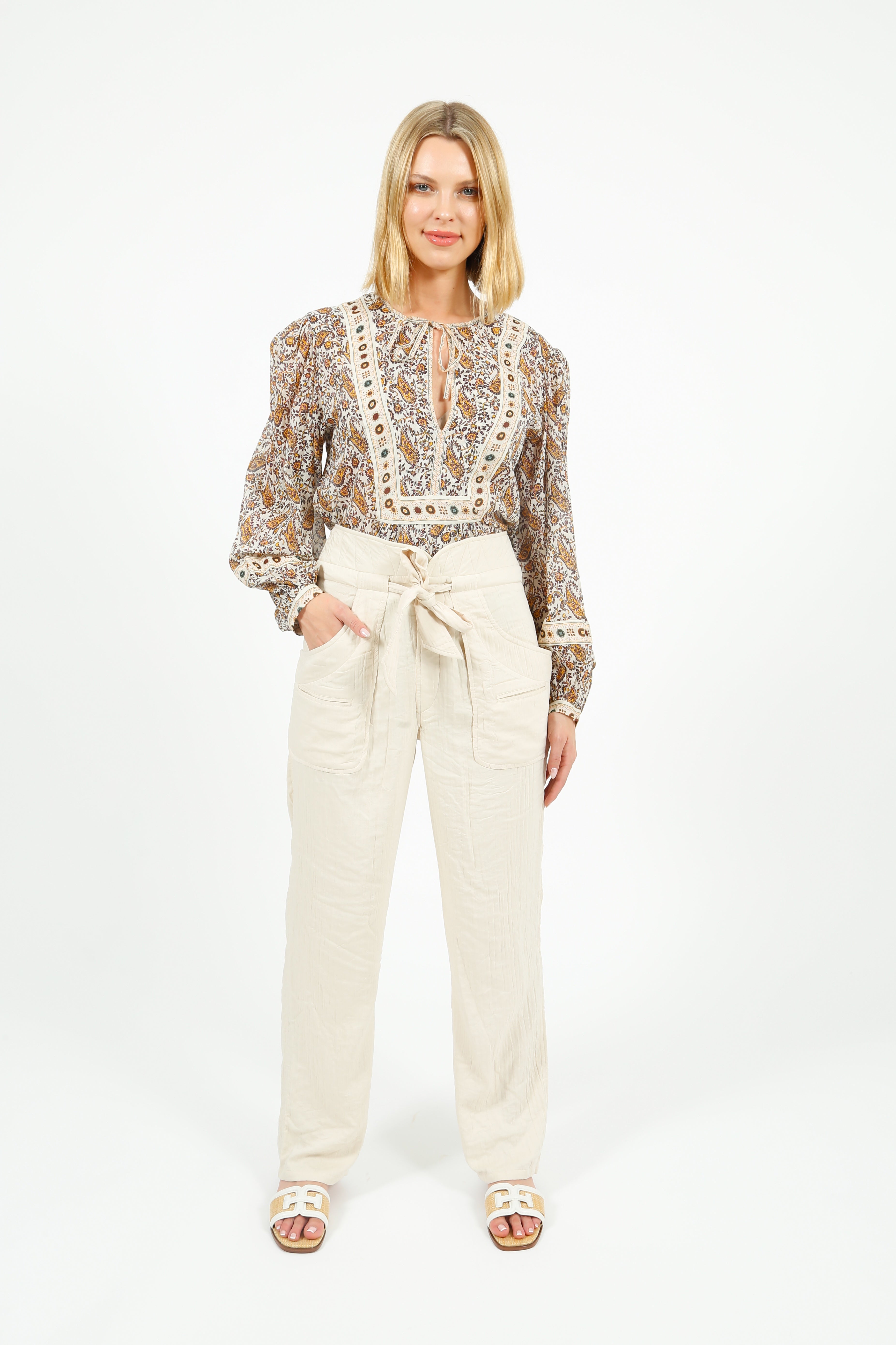 Marant Etoile Serida Trousers in Ecru
