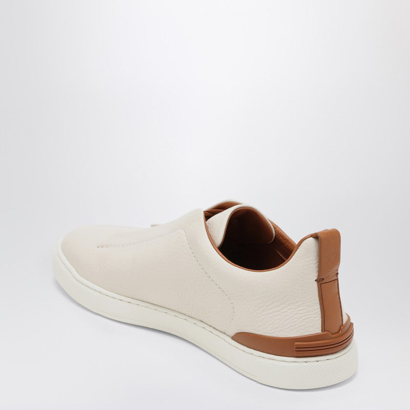 White leather Triple Stitch sneakers