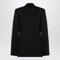 Black Double-Breasted Jacket In Wool