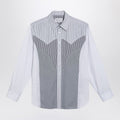 Striped patchwork shirt