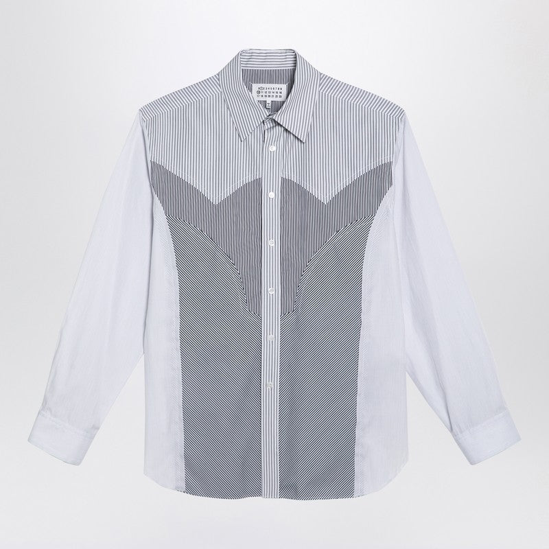 Striped patchwork shirt