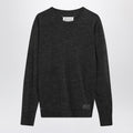 Grey wool-blend sweater