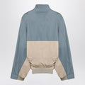 Blue-grey/beige double-breasted jacket