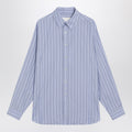 Light blue striped cotton shirt