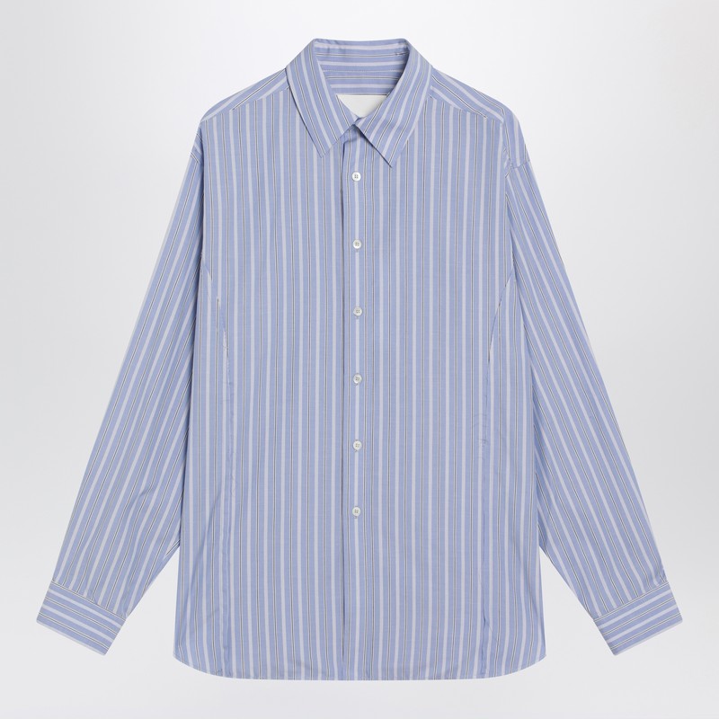Light blue striped cotton shirt
