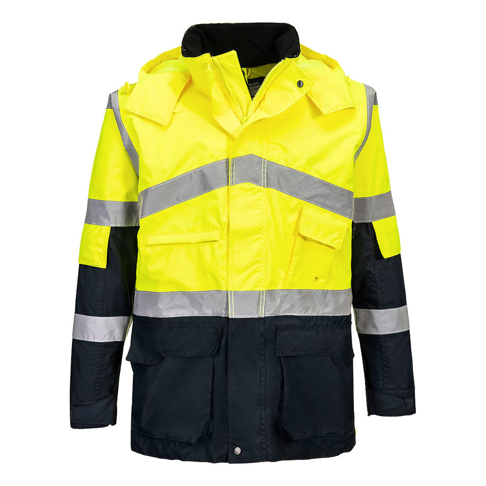 Portwest S760 Hi-Vis Breathable Contrast Rain Jacket