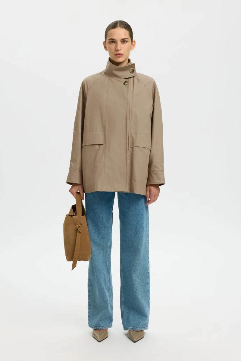 SELECTED Kylie Jacket in Weathered Teak