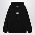 Black Numeric cotton hoodie