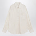 Ivory cotton and silk shirt
