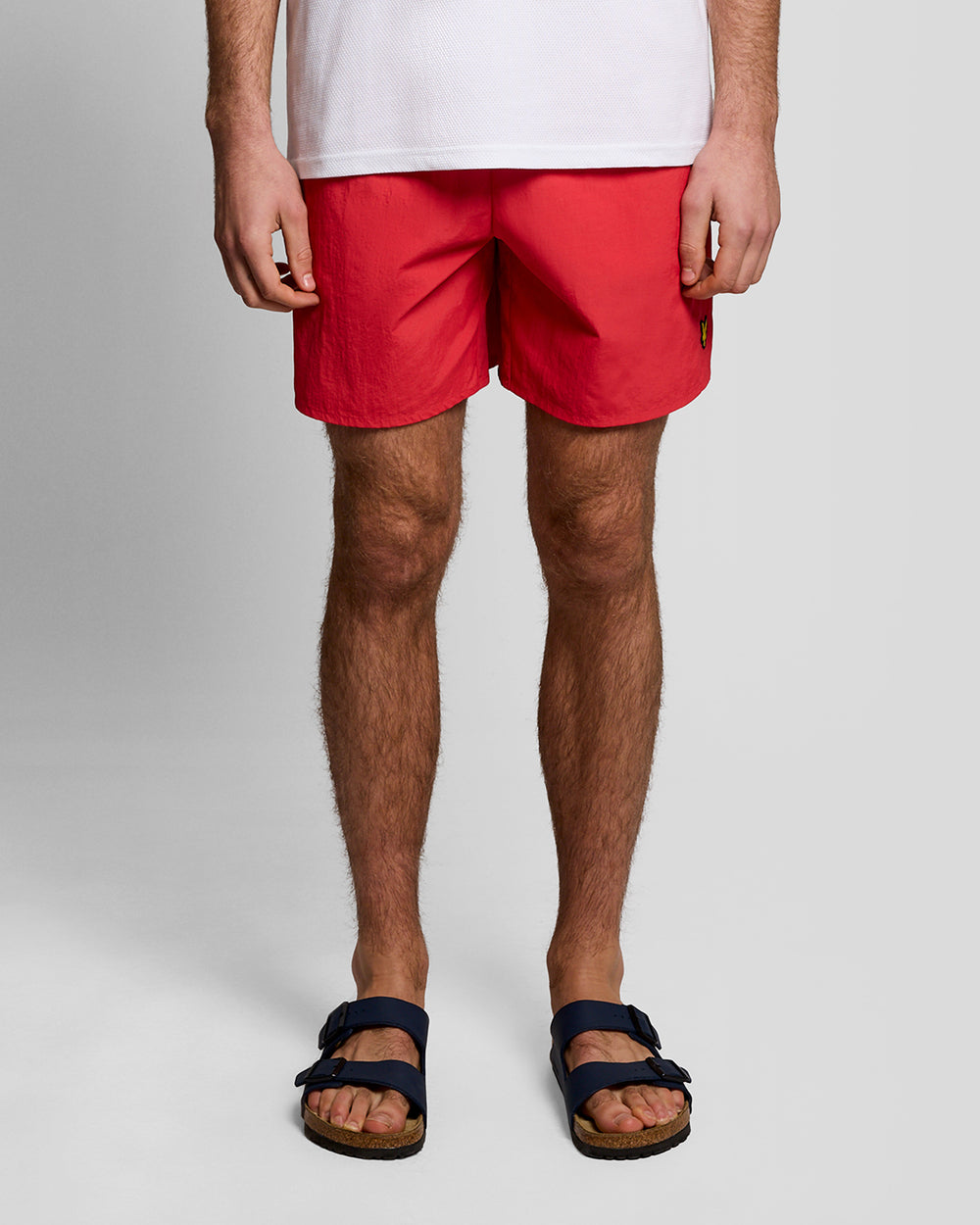 Lyle & Scott Mens Swim Shorts | Cherry Red