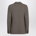 Single-breasted Jacket Brown In Wool Blend