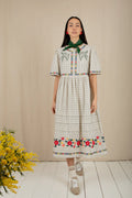 BONTE Sienna Dress in Ecru Multi