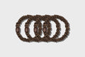 SLIP Back to Basics Pure Silk Skinny Scrunchies in Dark Brown