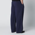 Sonny trousers indigo blue in cotton and linen