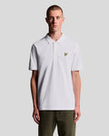 Lyle & Scott Mens Cotton Polo Shirt | White