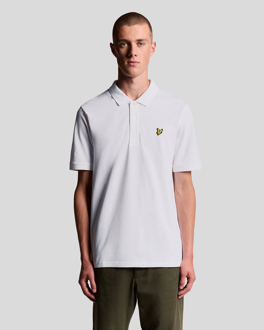 Lyle & Scott Mens Cotton Polo Shirt | White