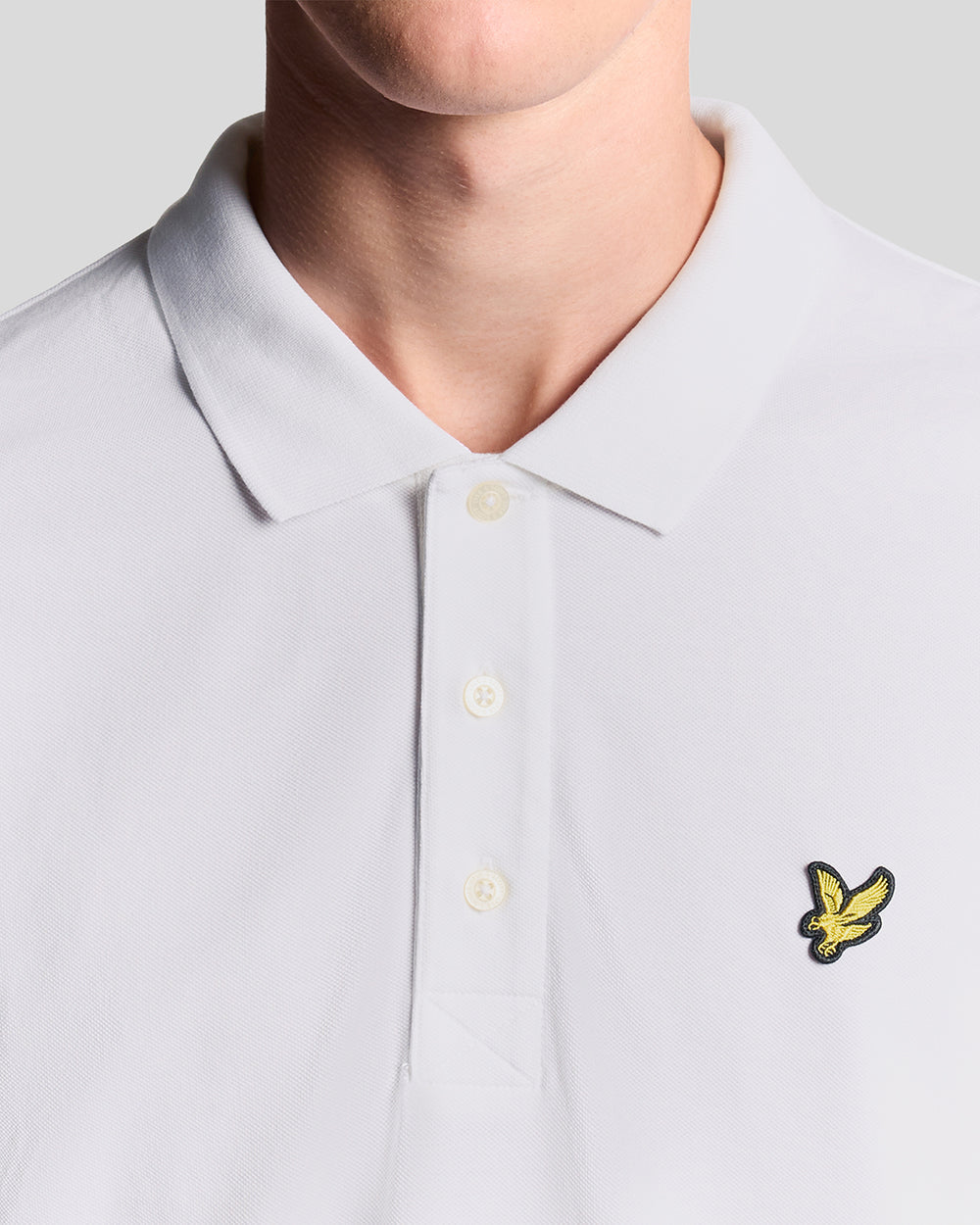 Lyle & Scott Mens Cotton Polo Shirt | White