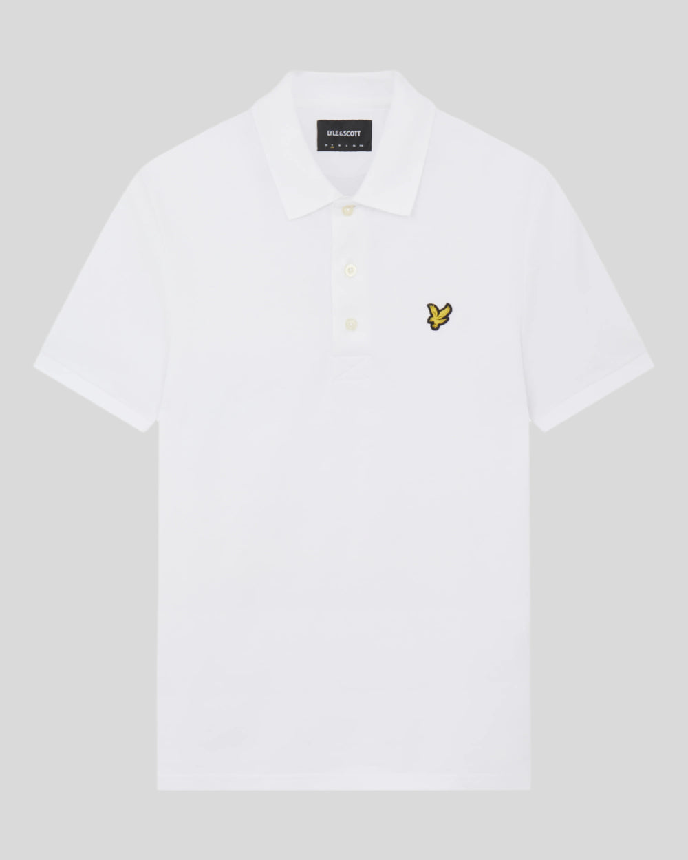 Lyle & Scott Mens Cotton Polo Shirt | White