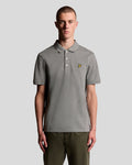 Lyle & Scott Mens Cotton Polo Shirt | Mid Grey Marl