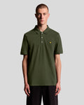 Lyle & Scott Mens Cotton Polo Shirt | Olive