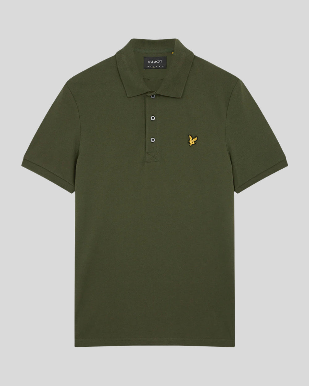 Lyle & Scott Mens Cotton Polo Shirt | Olive