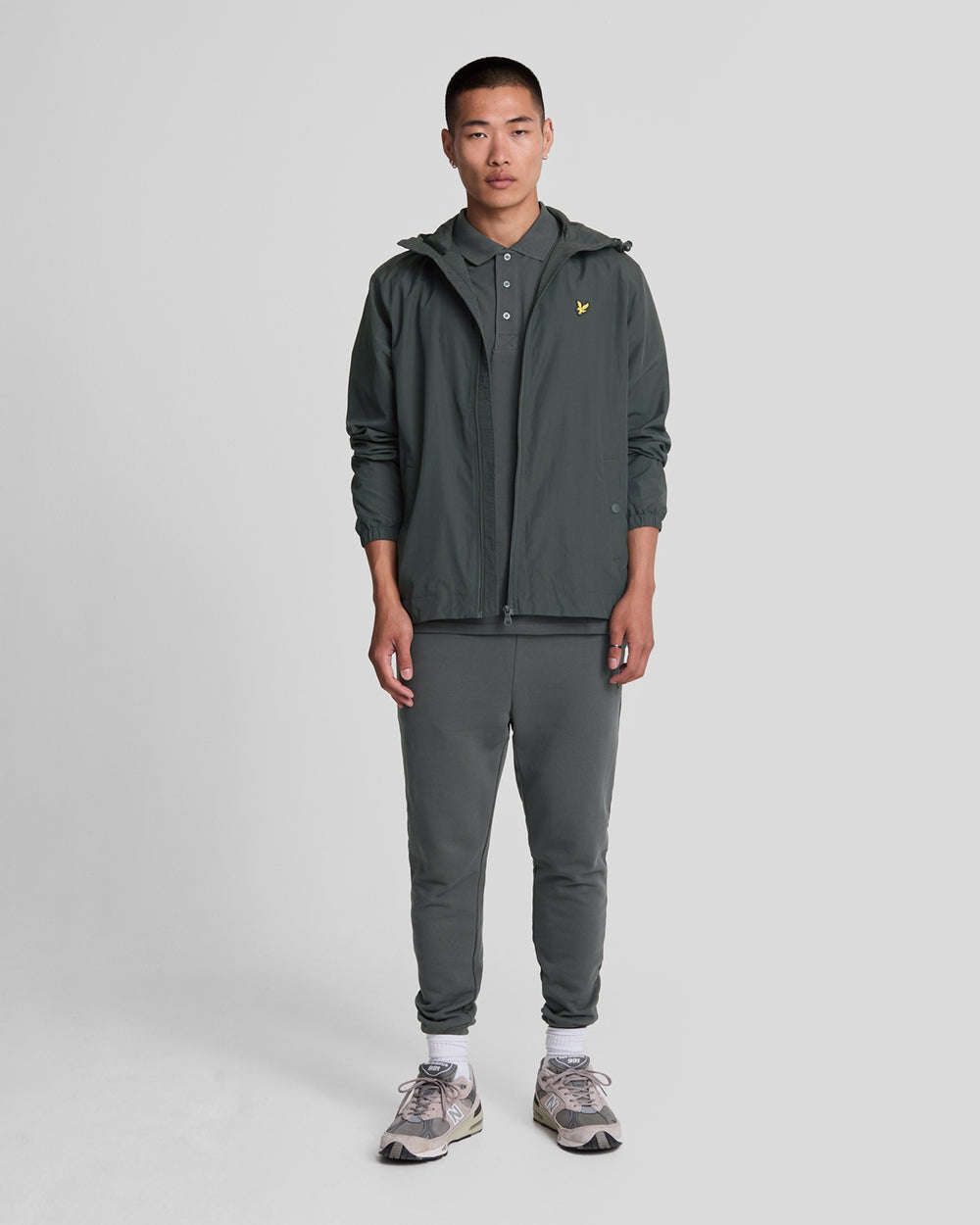 Lyle & Scott Mens Cotton Polo Shirt | Gunmetal