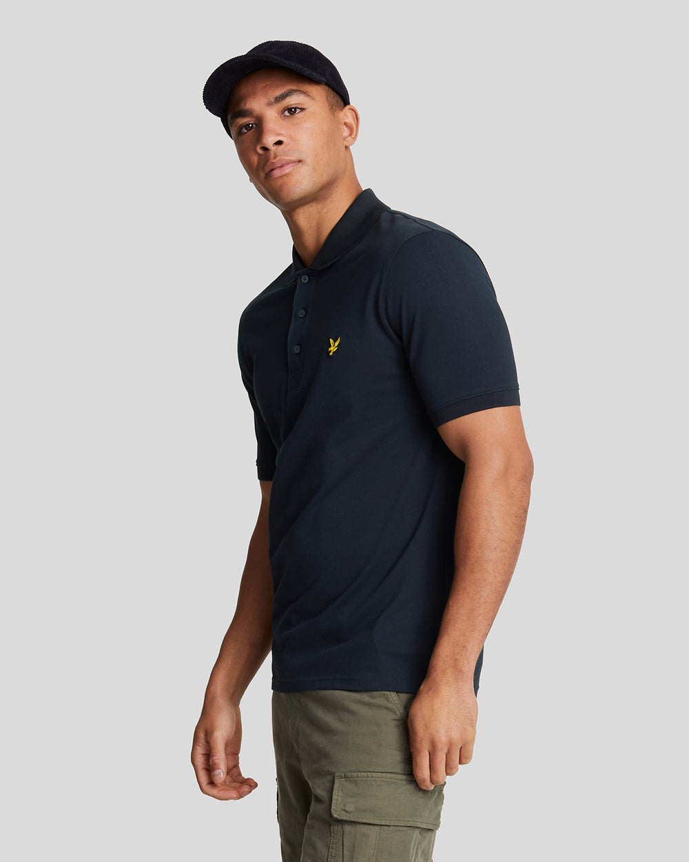 Lyle & Scott Mens Cotton Polo Shirt | Dark Navy
