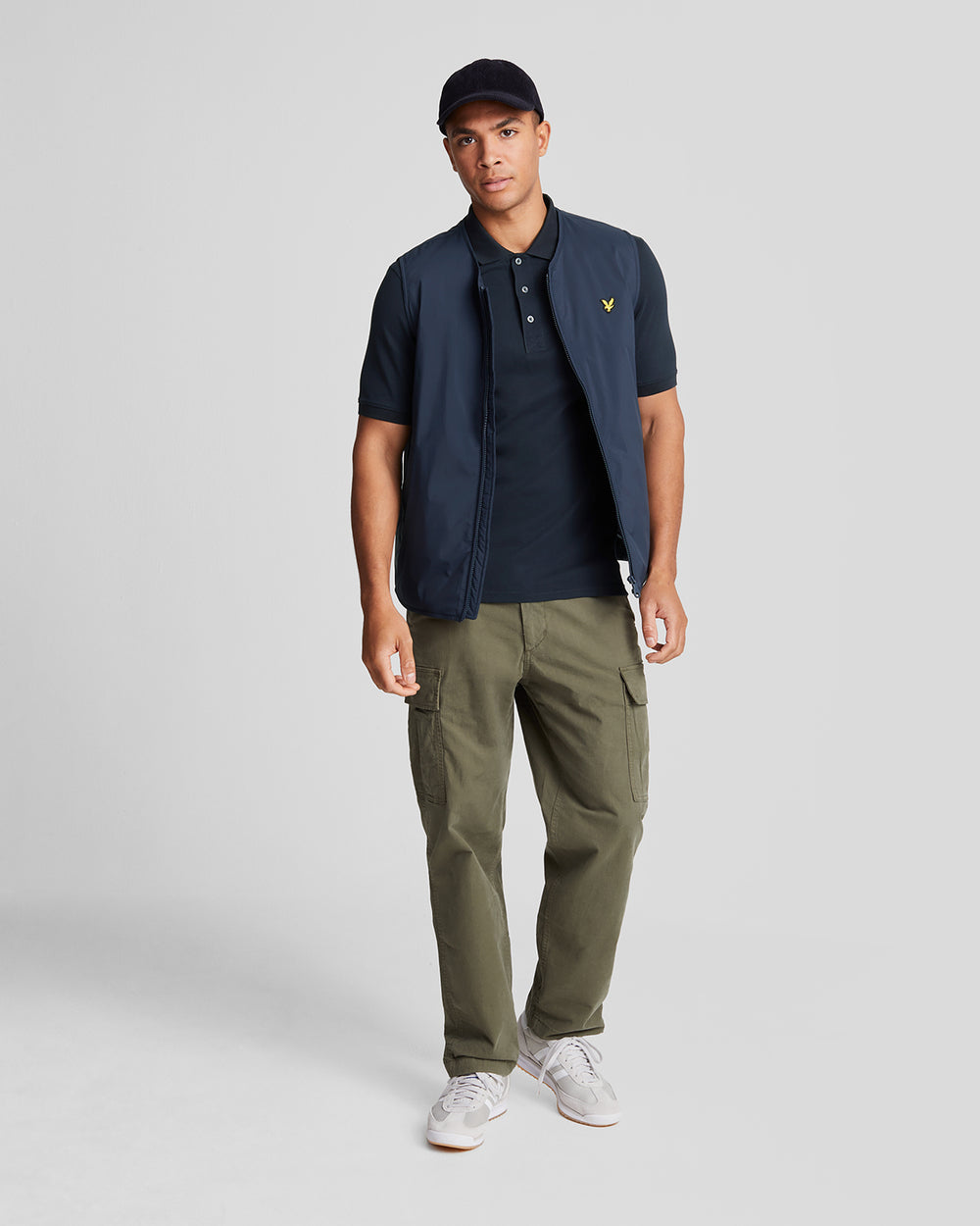 Lyle & Scott Mens Cotton Polo Shirt | Dark Navy