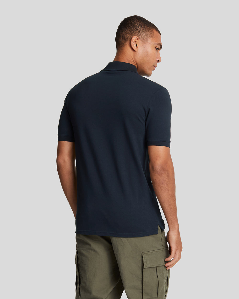 Lyle & Scott Mens Cotton Polo Shirt | Dark Navy