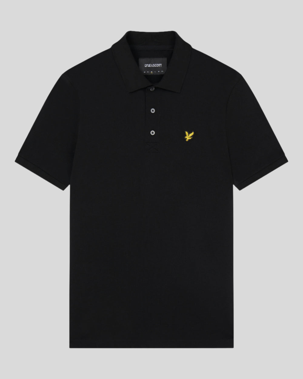 Lyle & Scott Mens Cotton Polo Shirt | Jet Black