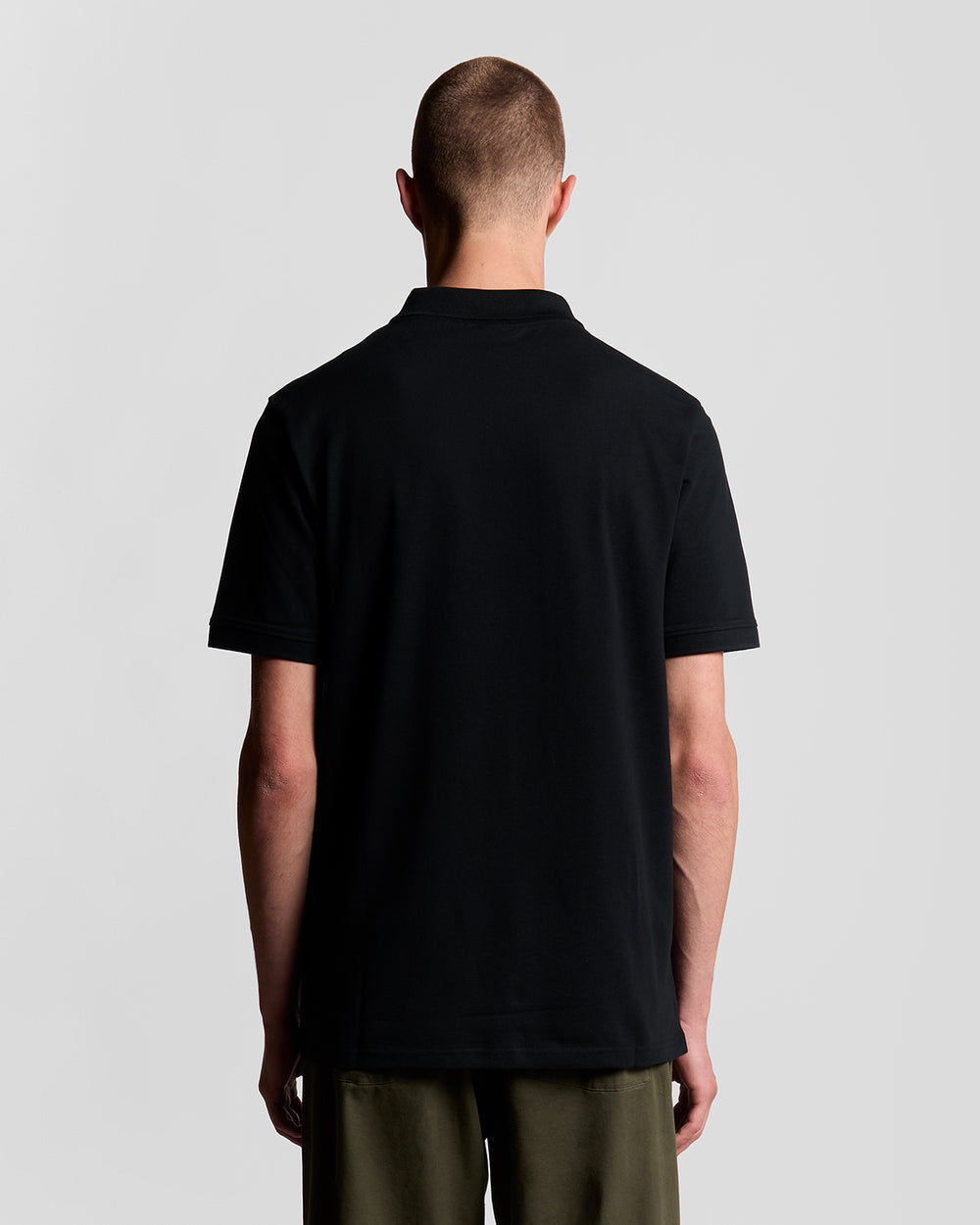 Lyle & Scott Mens Cotton Polo Shirt | Jet Black