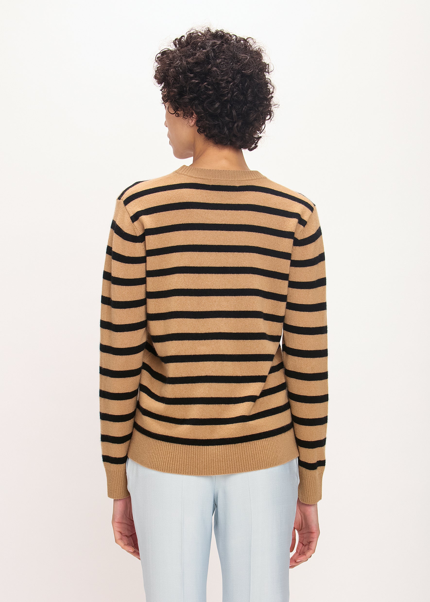 Bella Freud Beautiful Day Cashmere Jumper in Cappuccino