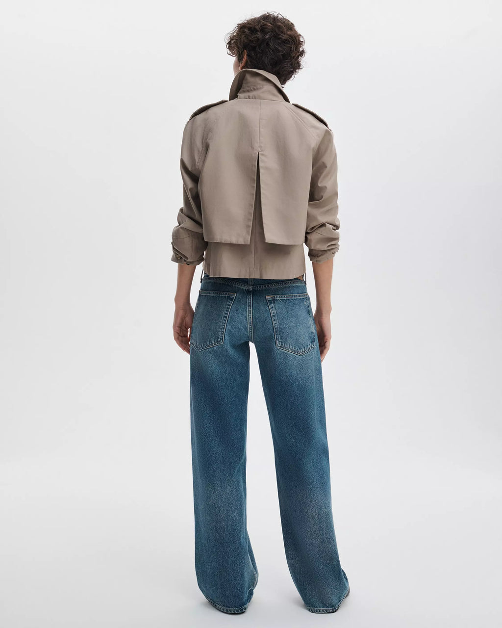 Rag & Bone Saige Low Rise Straight in Echo