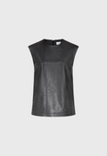 Loulou De Saison Fiza Boxy Leather Top