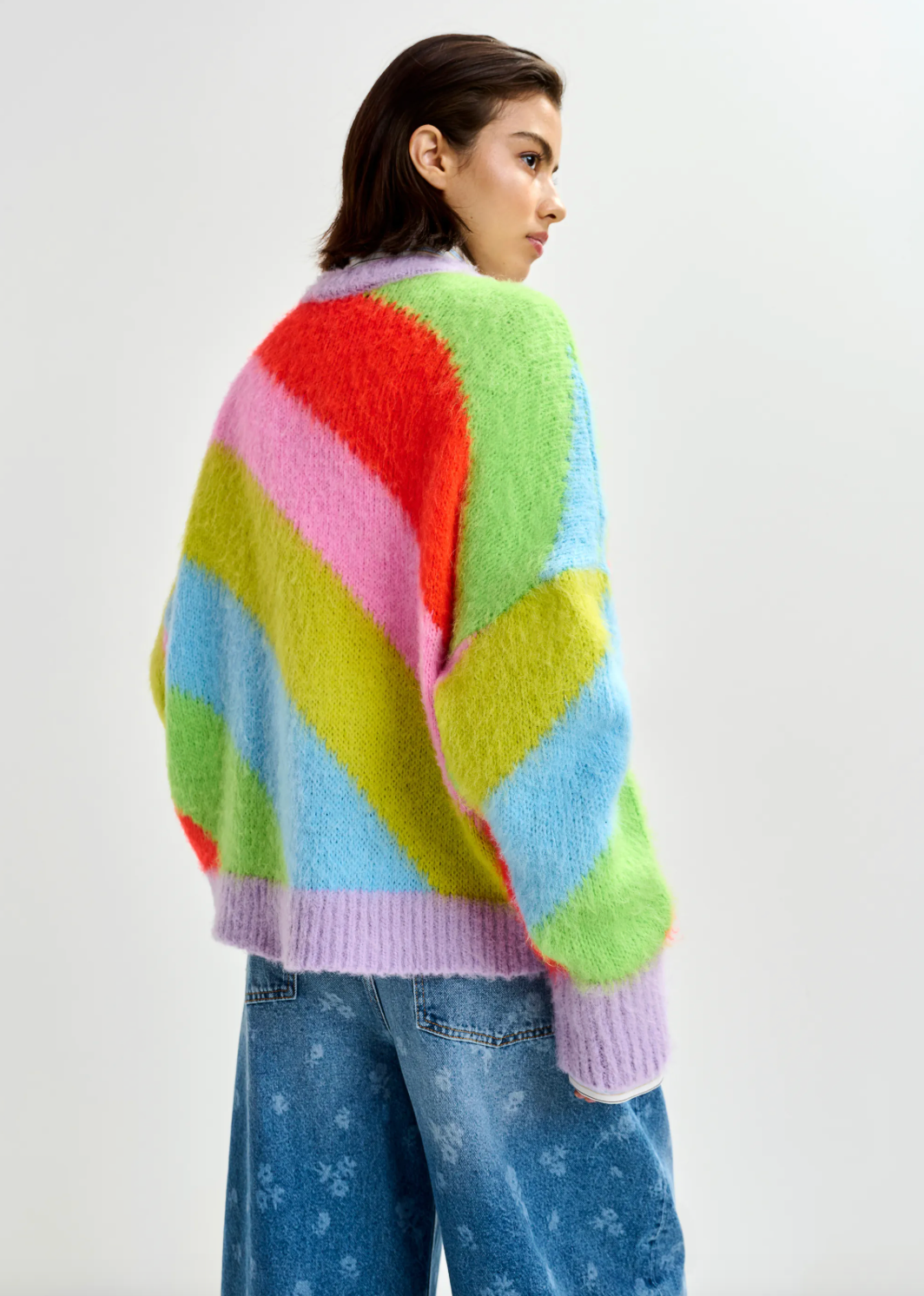 Essentiel Antwerp Jolor Striped Pullover in Orange Brulee