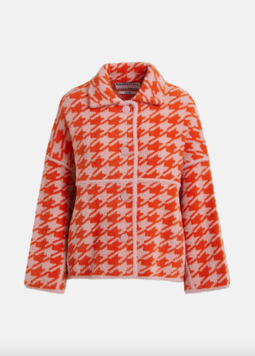 Essentiel Antwerp Joking Knit Jacket in Etruscan Red