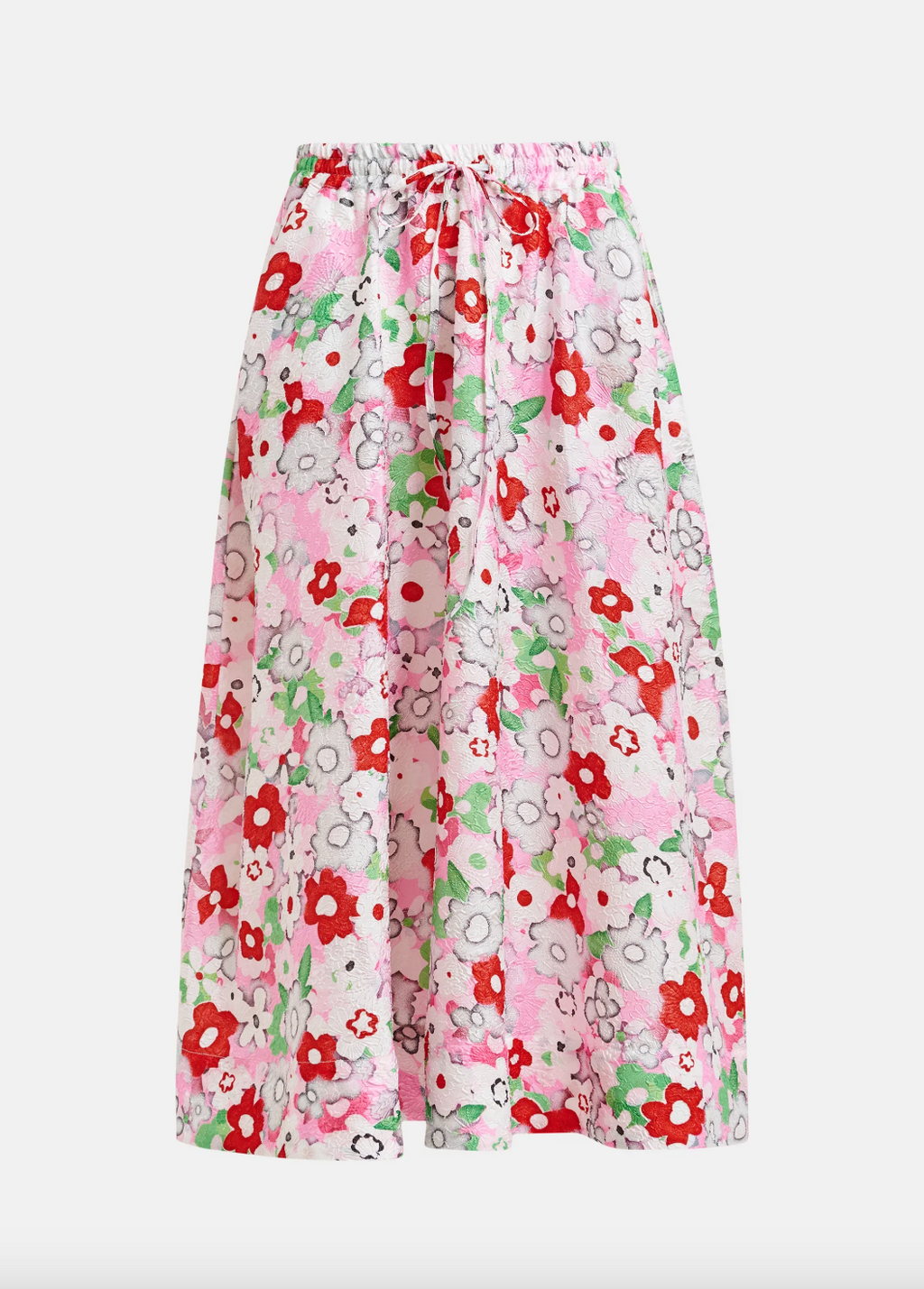 Essentiel Antwerp Julianne A Line Midi Skirt in Cotton Andy