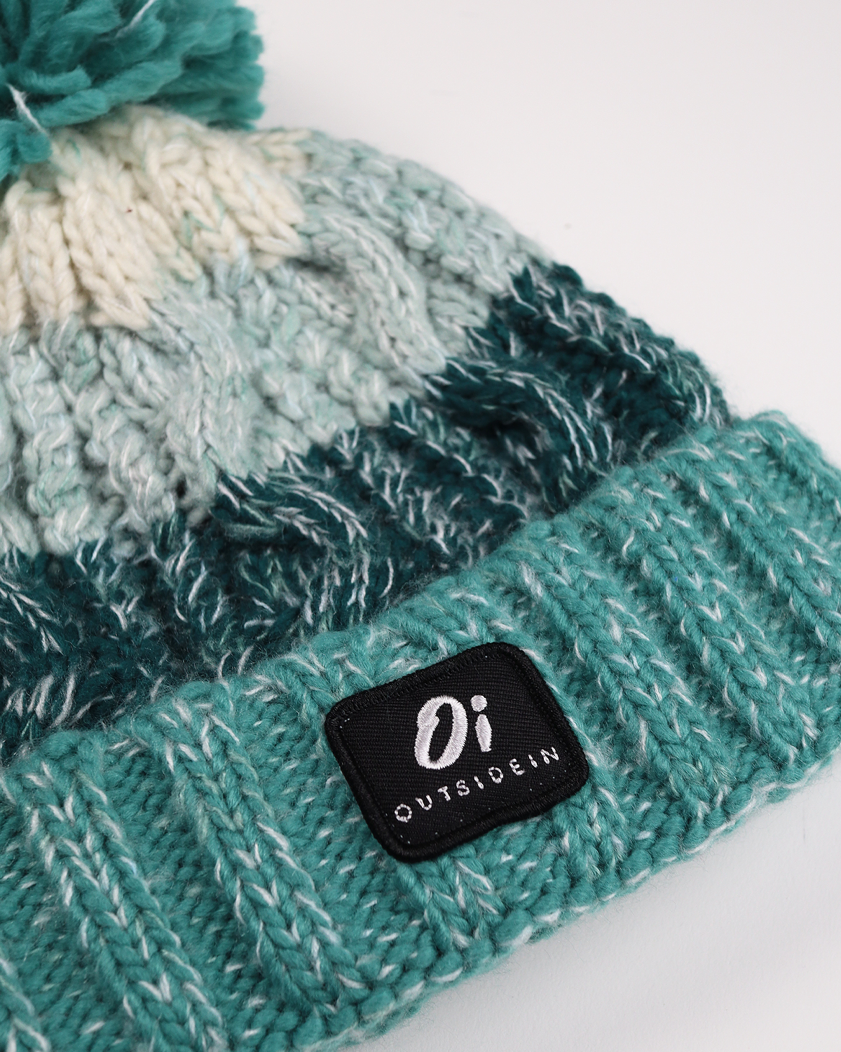 Outside In Pom Pom Hat | Sea Foam