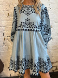 Sea New York Frances Mini Dress in Blue