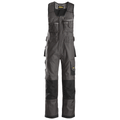 Snickers 0312 Craftsmen One-Piece Trousers, DuraTwill Muted Black - Muted Black / 30\" Waist - 30\" Leg - Snickers Size 084