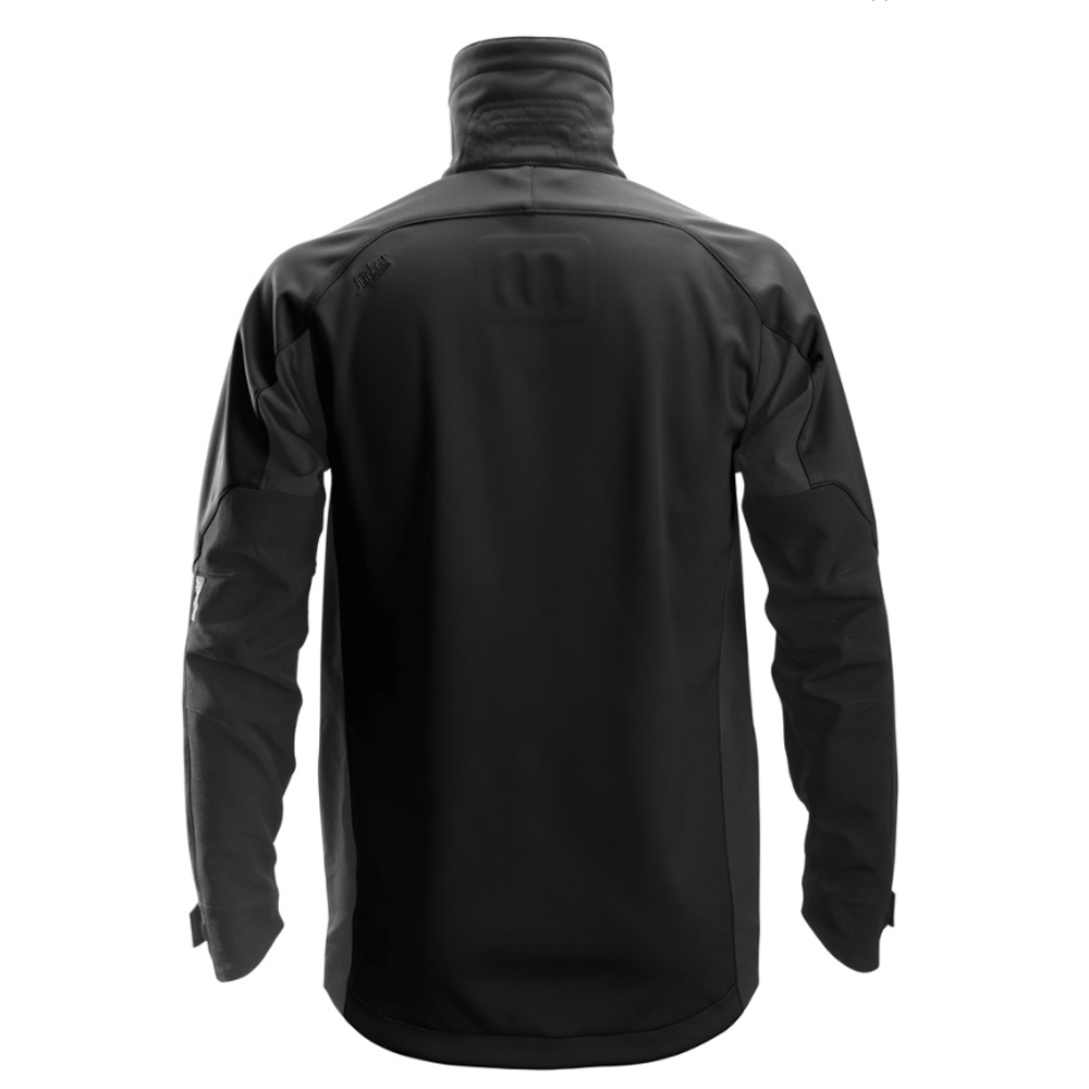 Snickers 1940 FlexiWork, Full Stretch Jacket Black / Neon Yellow / 2XL