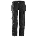 Snickers 3211 Craftsmen Holster Pocket Trousers, CoolTwill Black 47" Waist 30" Leg - Snickers Size 120