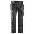 Snickers 3212 Craftsmen Holster Pocket Trousers, DuraTwill Black Waist 31"- Leg 32"- Snickers Size: 46
