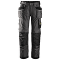 Snickers 3212 Craftsmen Holster Pocket Trousers, DuraTwill Muted Black/Black, 36" Waist 35" Leg-Snickers 152